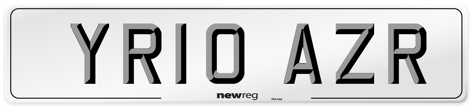 YR10 AZR Number Plate from New Reg